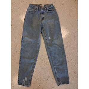 Vintage G.H. Bass Distressed High Waist tapered leg Mom Jeans Womens 4 average